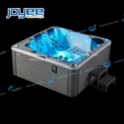 JOYEE High Quality Low Price OEM Factory  Garden Hottub Bath 5 Persons Outdoor Hot Tub Spa With Whirlpool And Air Bubble Jets
