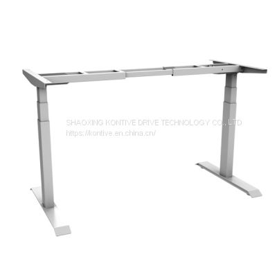 Electric Executive Office Computer Desks with Lifting Column Leg Height Adjustable Lift Table