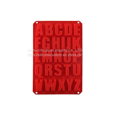 Wholesale Silicone Letter Cake Mold Decorating Silicone Red Mold Cake Baking Utensils