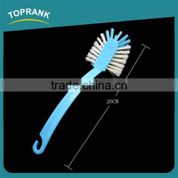 Toprank High Quality Easy Clean Recycle Plastic Dish Brush Hand Style Kitchen Brush With Hook