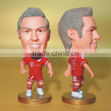 Cartoon custom plastic toy football,OEM custom plastic toy figure,3D plastic toys football figures