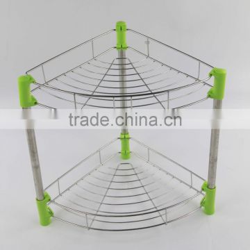 wholesale double layer wall mounted family rack dish shelf kitchen accessories set