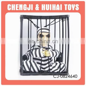 Halloween promotional human electric cheap plastic small skeleton toy