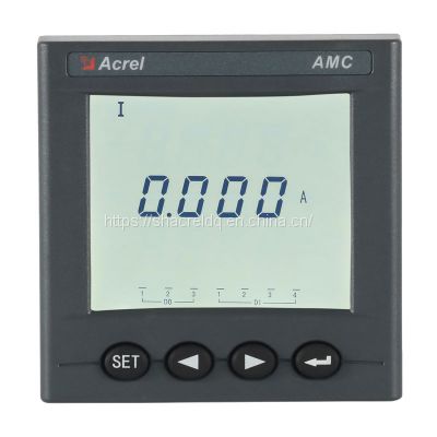 Single-phase AC Digital Ammeter AMC72-AI  LED Display Input: AC 1A or 5A