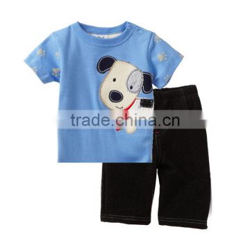 China cheap price childrens sleeping wear 100 cotton dog print t-shirt kids