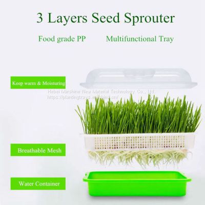Sprout Growing Trays   Plastic Plant Trays Wholesale     Microgreen Sprouting Trays      Planting Flat Trays