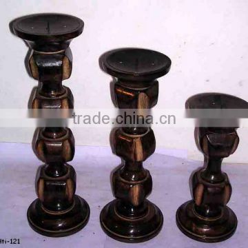 Home Decorative Wooden Candle Holders,Mango Wood Candle Holders,Designer Wooden Candle Stand,Wooden Candle Stands