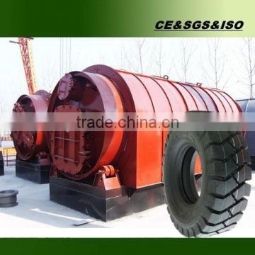 Shangqiu Sihai machinery waste tyre/rubber/plastic pyrolysis machine with CE SGS