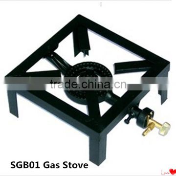 China factory 3 burners gas cooker black steel Gas Burners