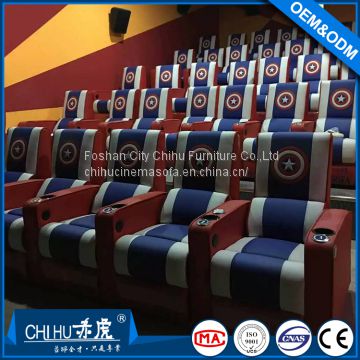 Vip hall cinema chairs,leather electric reclining cinema sofa