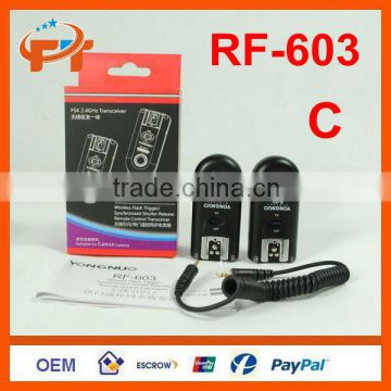 Yongnuo RF-603 2.4GHz Radio Wireless Remote Flash Trigger For Canon and Nikon