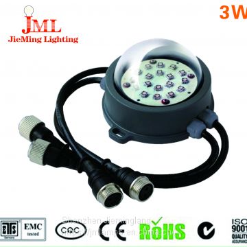 Transparent cover 3W IP65 24V Outdoor Waterproof LED Dot Point Light for Building Facade Decoration  JML-PL-B03W