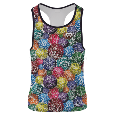 good quality custom sublimated singlet with 100% superior polyester
