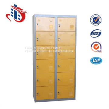 Steel almirah designs 12 door public clothes storage locker