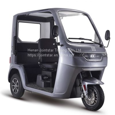 3 Seats Electric Tricycle For Passengers Closed Body Three Wheel Mobility Scooter