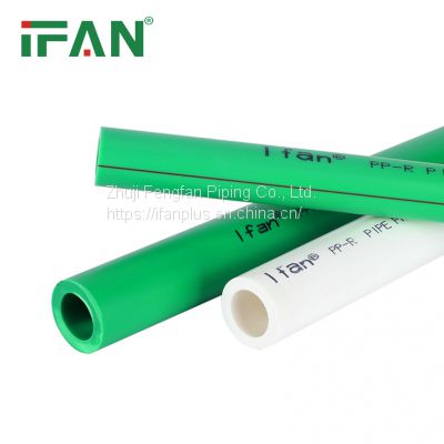 Ifan 20mm 30mm Customized PPR Plastic Green Pipe for Chilled Water System