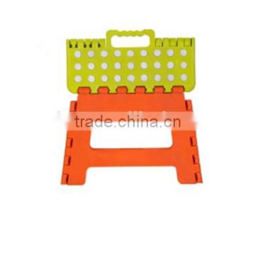 Anti-slip handle colorful plastic folding stool 22cm height SD008
