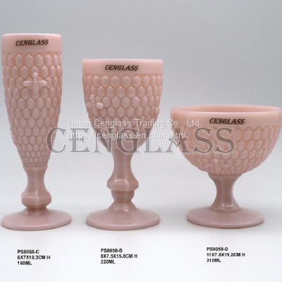 Glass Cup Colored Glass Champagne     Wholesale Champagne Glass Cup      Wholesale Clear Glass Goblet