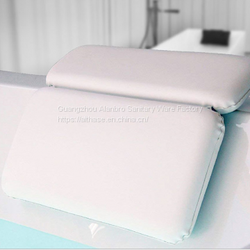 PVC foam sponge bathtub pillow bathroom headrest sucker bath head pillow bath pillow with suction cups