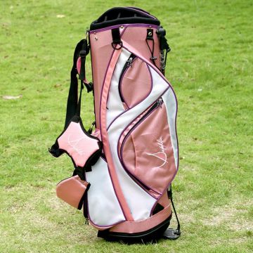 Pink Polyester New Design Golf Stand Bag for Girls