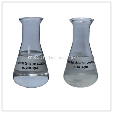 Saline treatment agent for metal pretreatment before painting