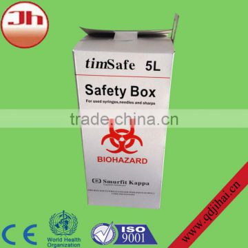 Biohazard box no-penetrative recycle biohazard safety box,hospital biohazard box