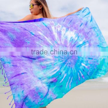 Woven Jacquard Design Custom Size Yarn dyed Cotton Velour Luxury Beach Blanket Printed Logo Towel
