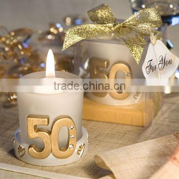 50th years for wedding anniversary polyresin candle holder