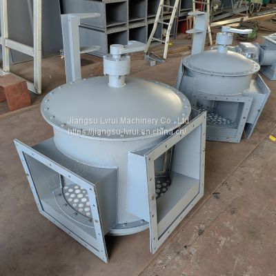 Inclined groove three-way feed valve Round pneumatic electric three-way valve