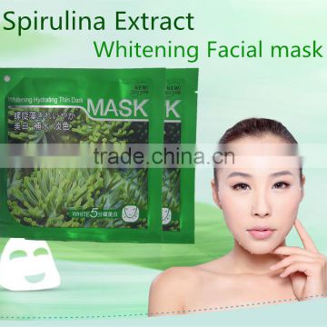 Quick effect white natural spirulina extract spot removal beauty whitening facial mask mask