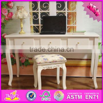 2016 wholesale high quality bedroom solid wooden table and chair set W08G187