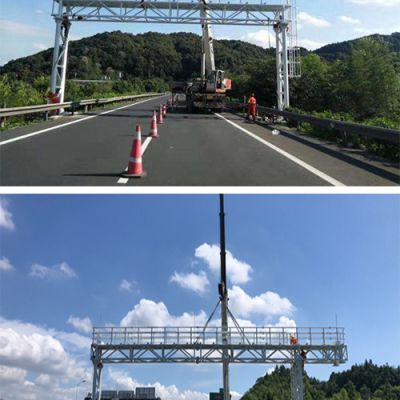 Highway gantry frame safe and durable galvanized steel structure