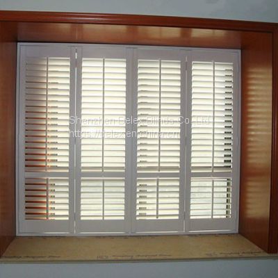 window shutter basswood plantation shutter with L frame inside mount