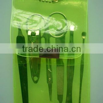 cute cheapest 6pcs Manicure Set In PVC Case for promotional use