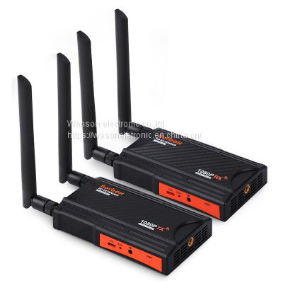 5.8Ghz 200M Wireless HDMI Extender Video Transmitter Receiver 1 To 4 Splitter Screen Share for PS4 DVD Camera PC To TV Monitor
