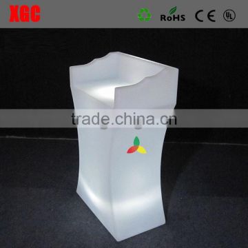 Waterproof plastic outdoor use Modern design plastic lighted up led table