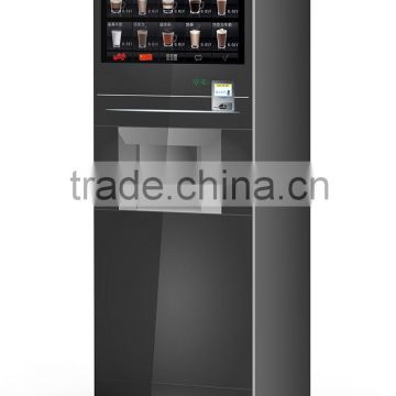 IN8CP automatic instant coffee vending machine with coin operator cup dispenser