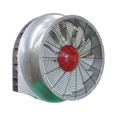Orchard sprayer fan with blade
