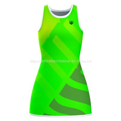 Vimost sublimated netball dress with strong elastic