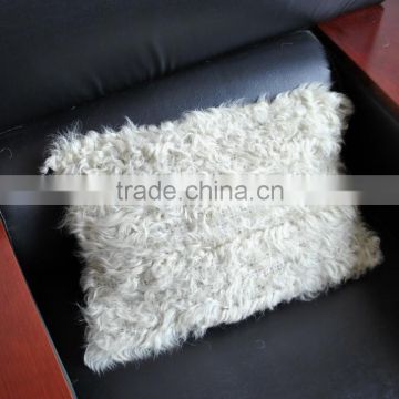 YR942 Real Knitted Lamb Fur Pillow