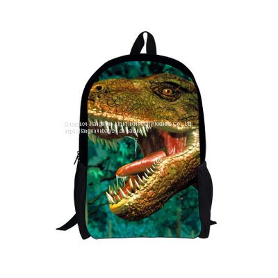 Wholesale Small Quantity Custom Design Cool Dinosaur Backpacks Cartoon Animal Schoolbags for Primary School Students