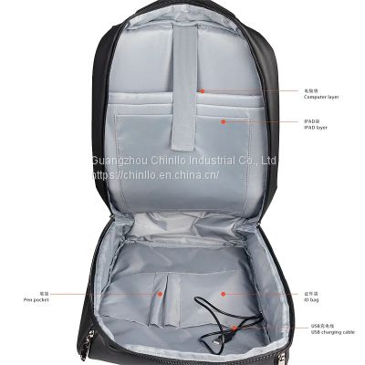 Design Big Capacity Laptop Bag Waterproof Business Travel Bag Anti-Thief Backpack with USB Port