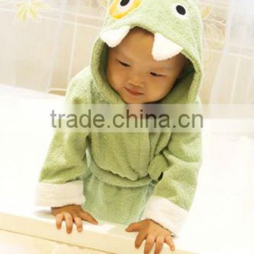 100% cotton breathable animal design baby bath robe/kids bath robes