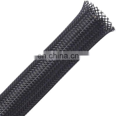 Heavy Duty Self-closing Woven Cable Wrap Braided Cable Sleeve