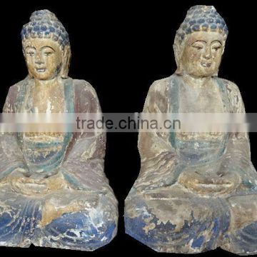 Wood carvings,Wood Craving Temple Decoration Buddha Sculpture,Hand Carved life size wooden statue