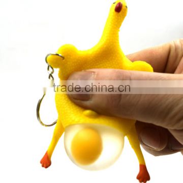 custom make small plastic toy chicken,stress rubber toy plastic chicken lay eegs