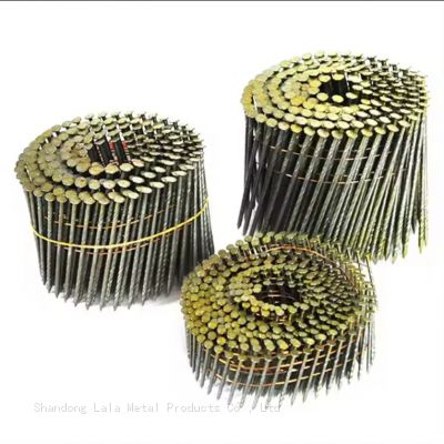 High Quality Factory Collated Screw Coil Nails for pallet Pneumatic Nail Coil Roofing Nails