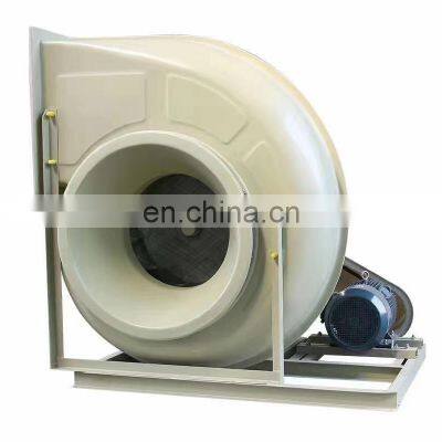 Round Suction Anti Corrosion Frp Centrifugal Fan With Fiberglass