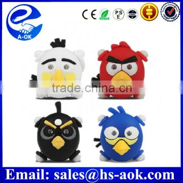 bicycle taillights warning silicone bicycle laser light colorful cartoon bird bike light for mountain