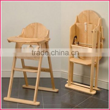Eco-Friendly Folding Wooden Baby High Chair